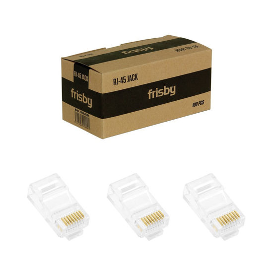 Frisby FNW-RJ4519N RJ45 UTP Konnektör 100'lü Paket resmi