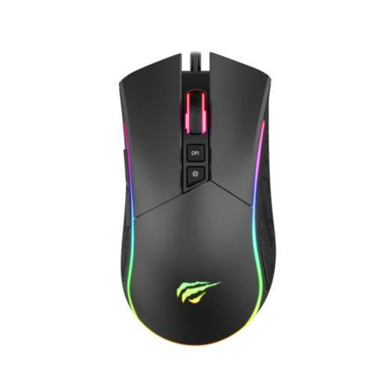 GAMENOTE MS1001 Kablolu RGB Gaming Mouse Siyah resmi