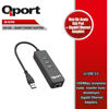 QPORT Q-U3G 3xUSB 3.0 ÇOKLAYICI + GIGABIT ETHERNET ADAPTOR resmi