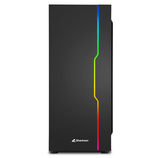 SHARKOON RGB-SLIDER ATX MIDI TOWER RGB IŞIKLI PANEL KASA - POWER YOK resmi