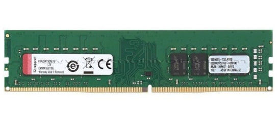 KINGSTON 8GB DDR4 2666MHz CL19 Masaüstü Ram KVR26N19S6-8 resmi