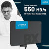 CRUCIAL 500GB BX500 2.5 550-500 MB-s SATA3 3DNAND SSD  CT500BX500SSD1 resmi