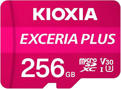 KIOXIA 256GB microSD EXCERIA PLUS MicroSD C10 U3 V30 UHS1 A1 LMPL1M256GG2 resmi