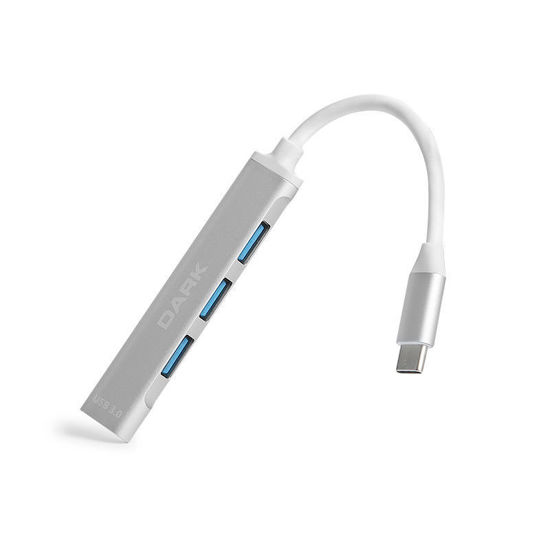 DARK Connect Master X4 USB-C to 3 Port USB2.0, 1 Port USB3.0 HUB DK-AC-USB310C resmi